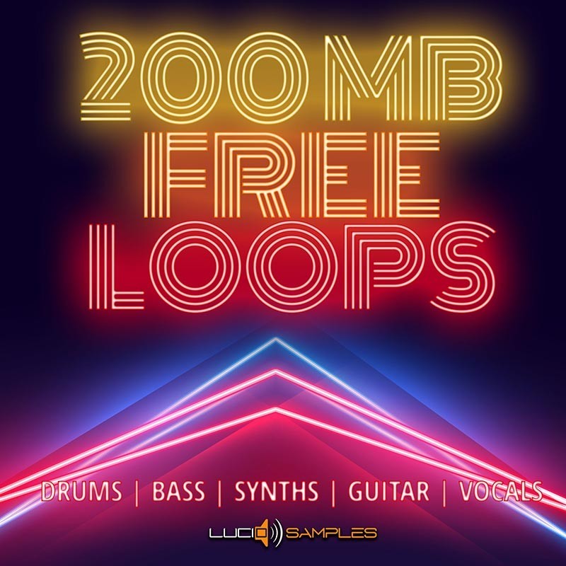 200 MB Free Loops Pack, Download Drum, Bass, Synth, Guitar, Vocal Loops